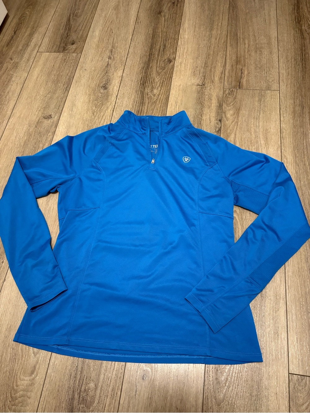 Ariat Sunstopper 2.0 1/4 Zip Long Sleeve Shirt - Imperial Blue